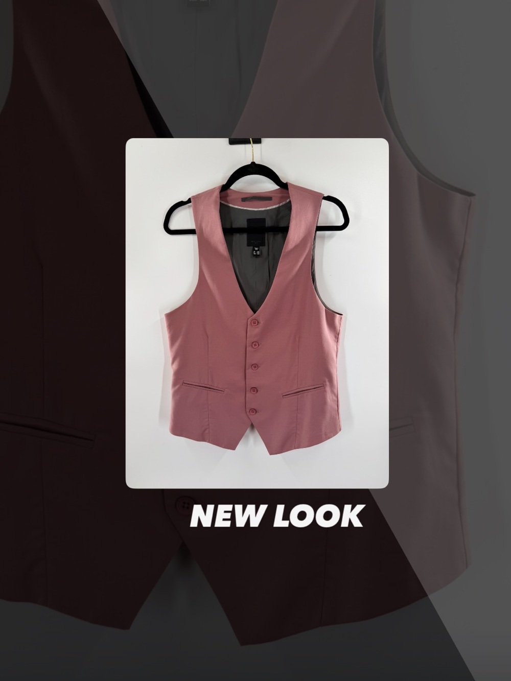 EUC New Look Men Pink Vest